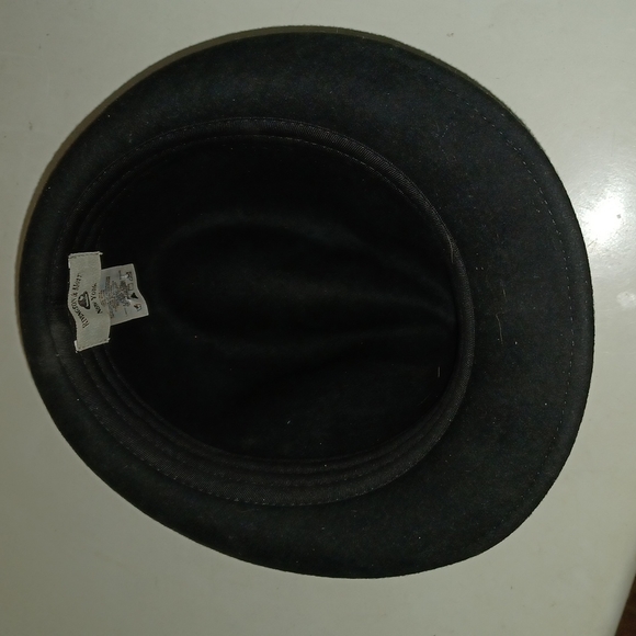 Rivingston & Mott New York Hat men black 100% wool M/L fedora - Picture 5 of 5